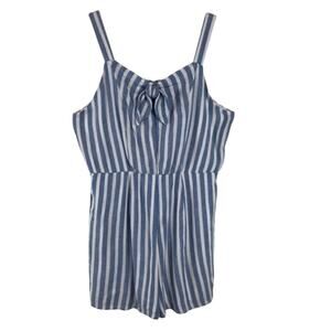 Daytrip Blue & White Stripe Romper Size Junior Large